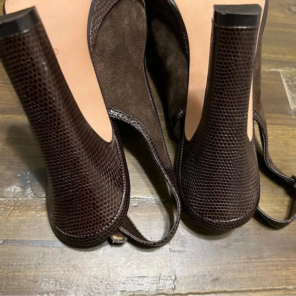 Cole Haan Suede/Lizard Tonia Pump Heels - Picture 8 of 10